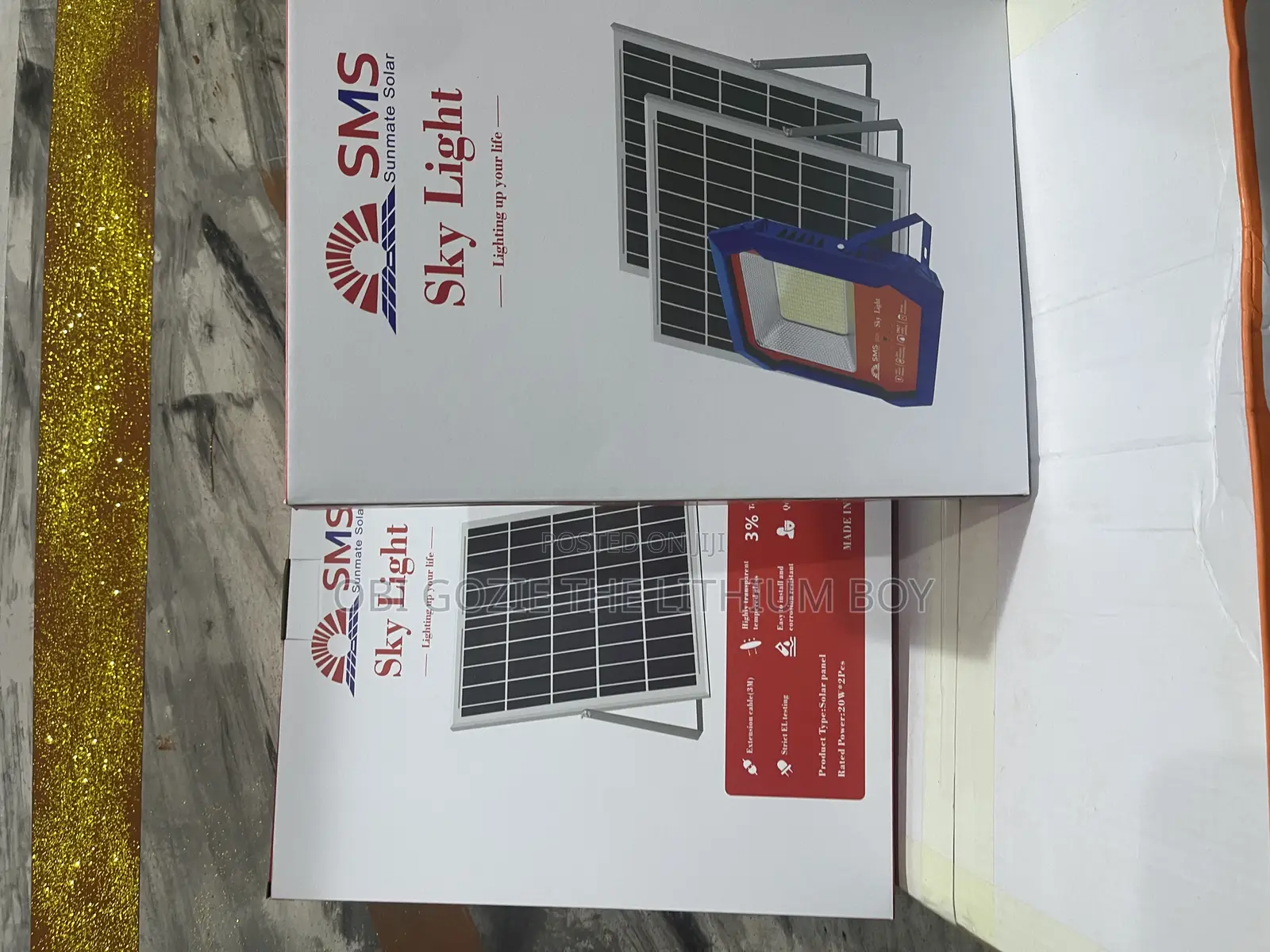 200 Watts SMS (Sky Light) Solar Flood Light