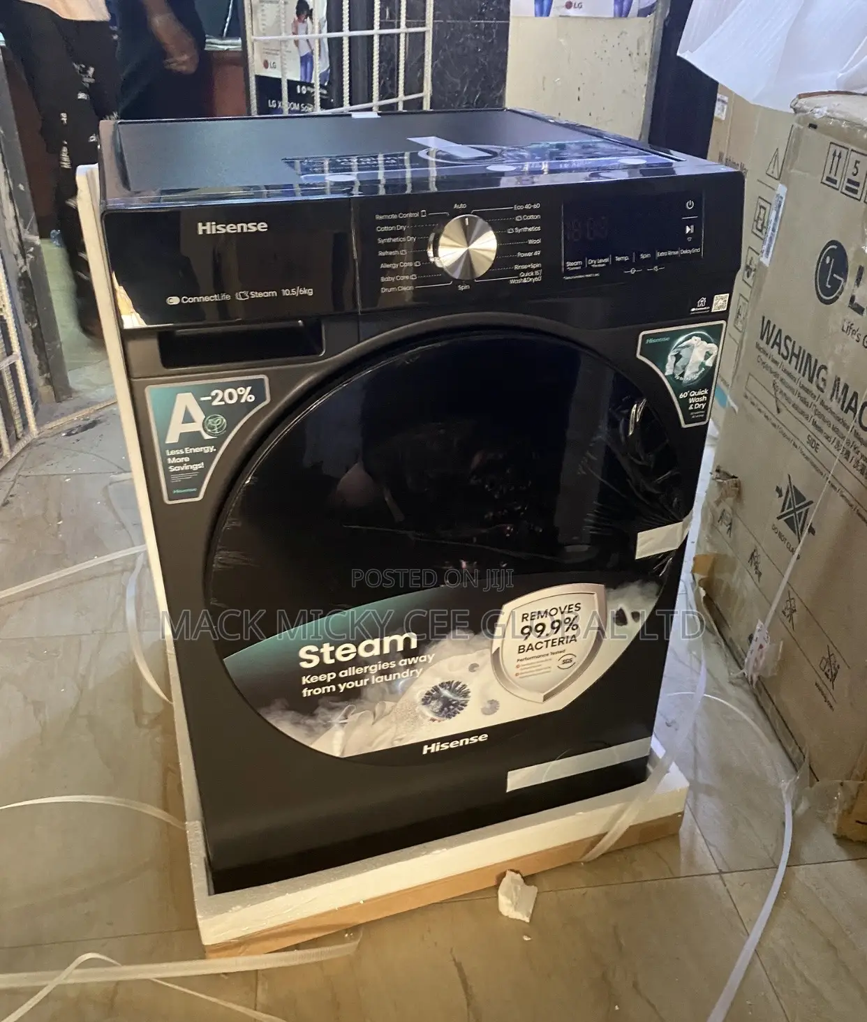 Hisense 10.5/6kg Front Load Washing Machine