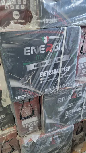 Energia 230ah 12v Italian Tubular Battery With Long Lifespan