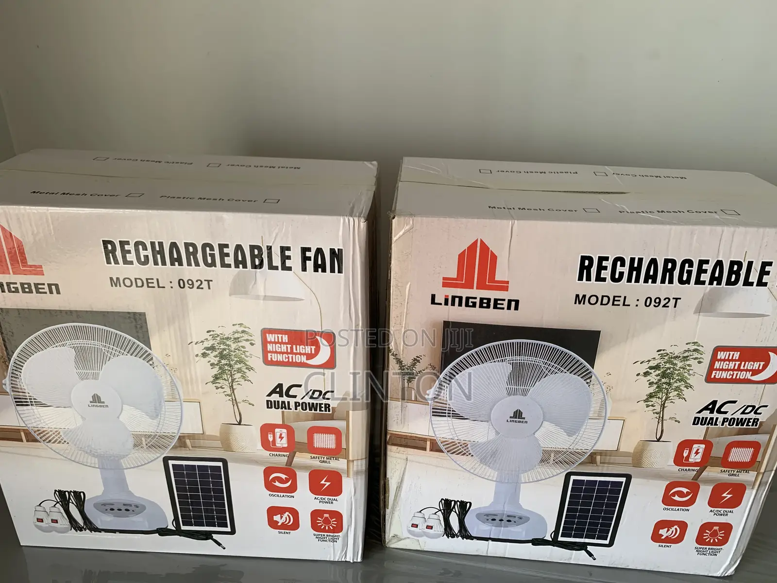 Rechargeable/Solar Fan