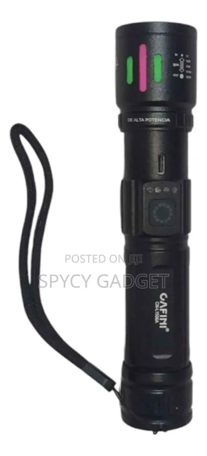 Rechargeable Battery Powered Metal Led Flashlight