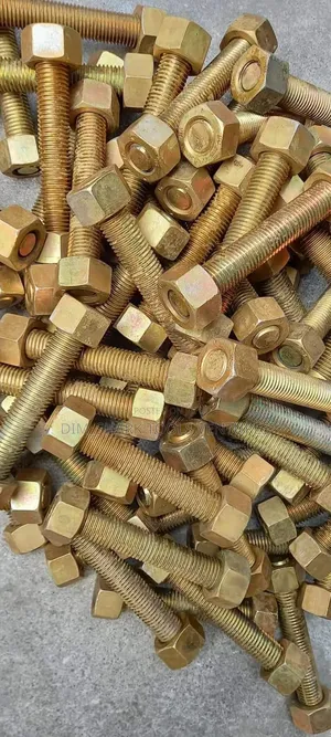 1" X 150mm Cadmium Coated Stud Bolt Nut