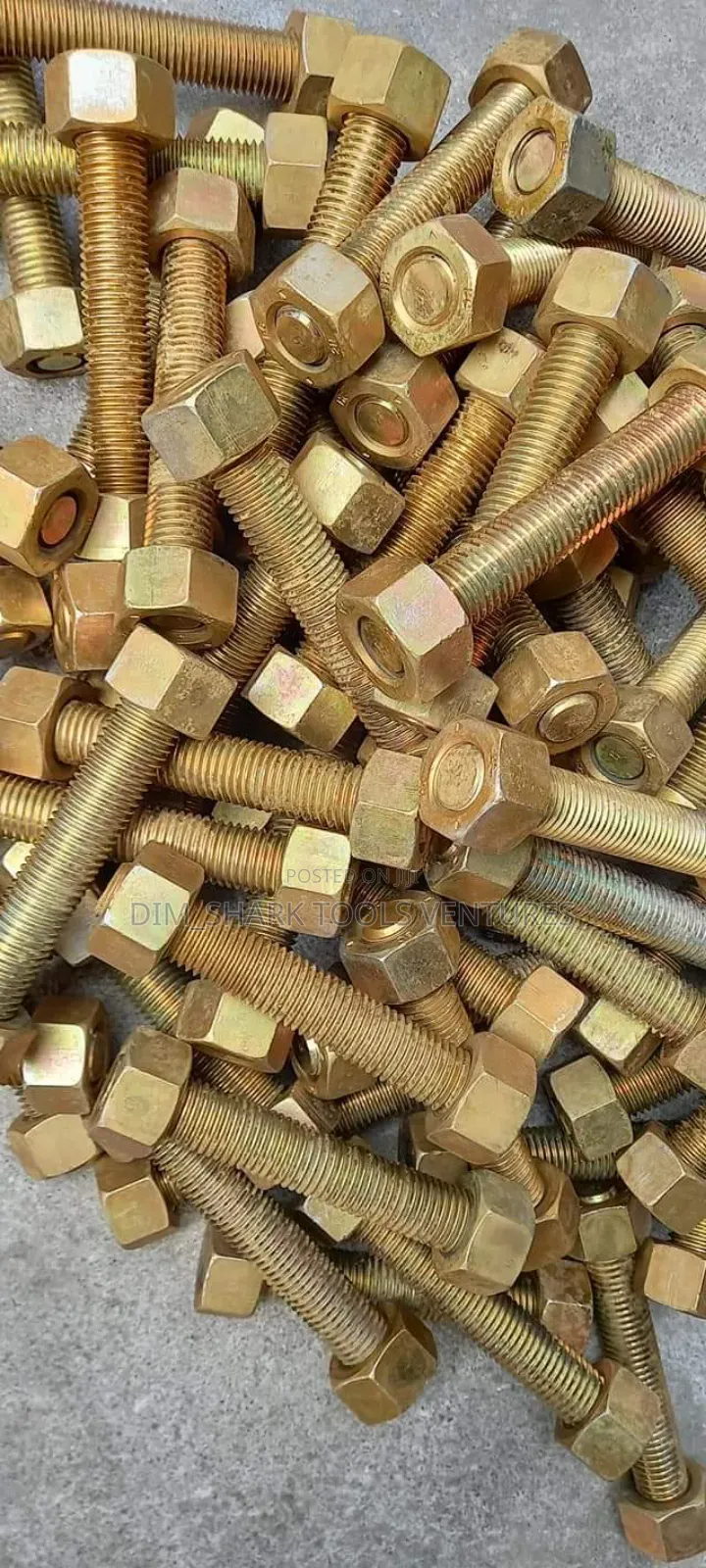 1" X 6inch 150mm Cadmium Coated Stud Bolt Nut