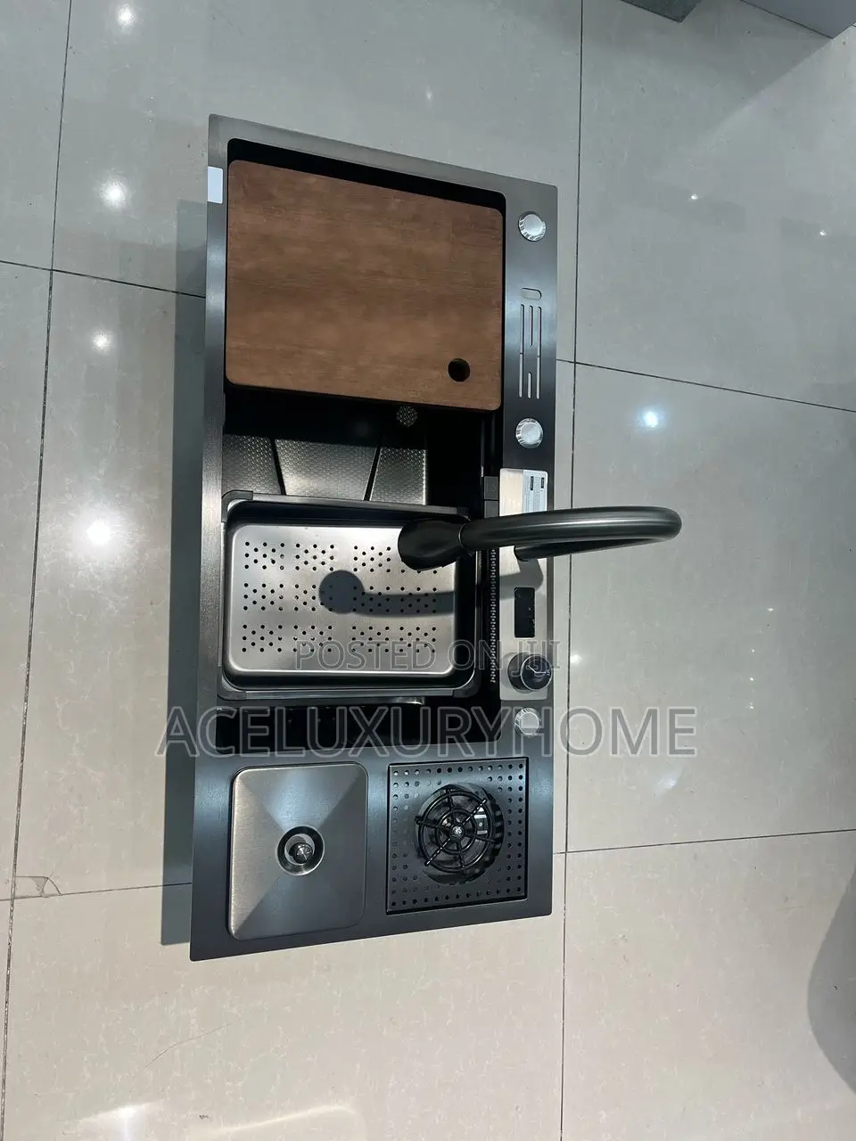 Kitchen Sink With Digital 5 Buttons