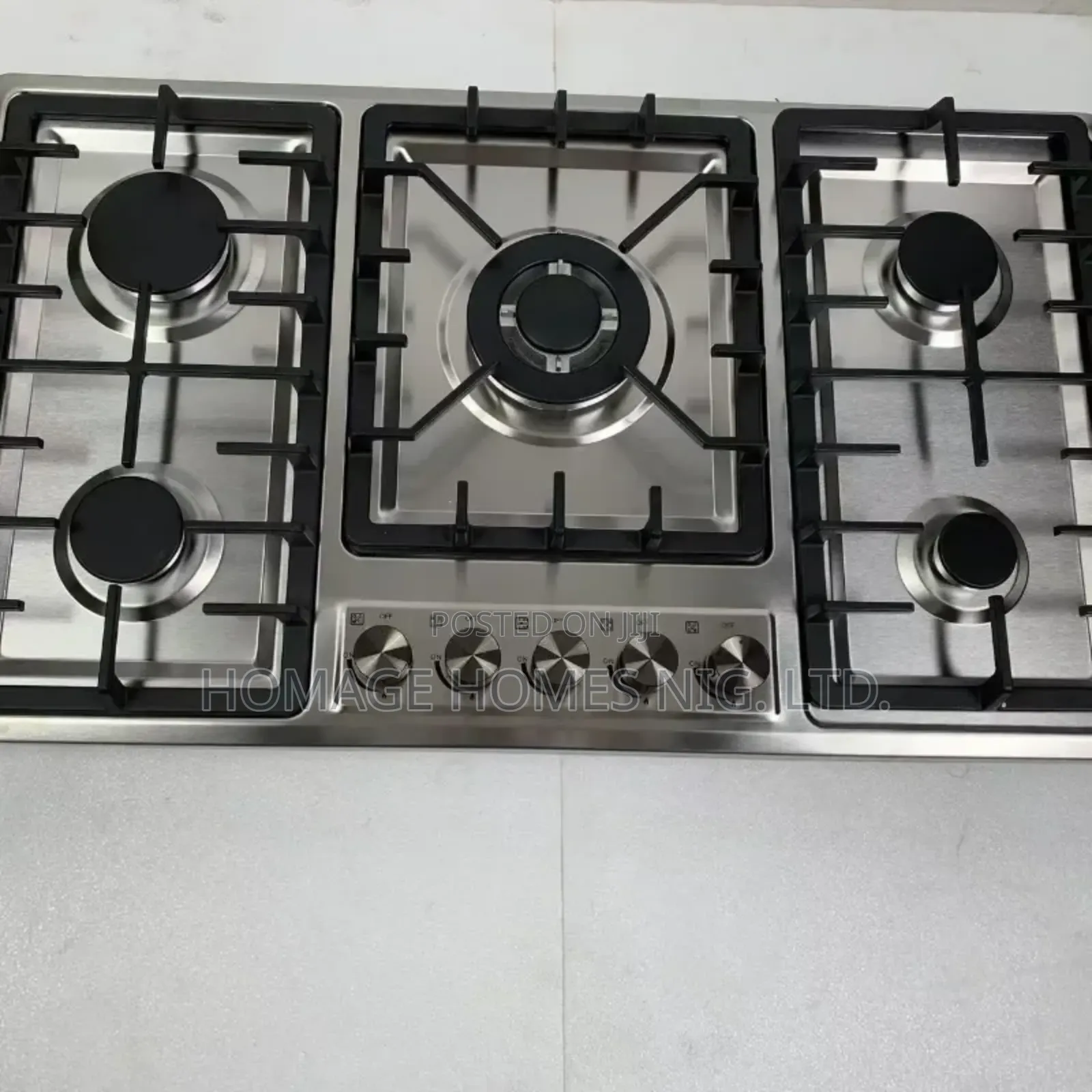 5 Burner Stainless Builtin Gas Hub