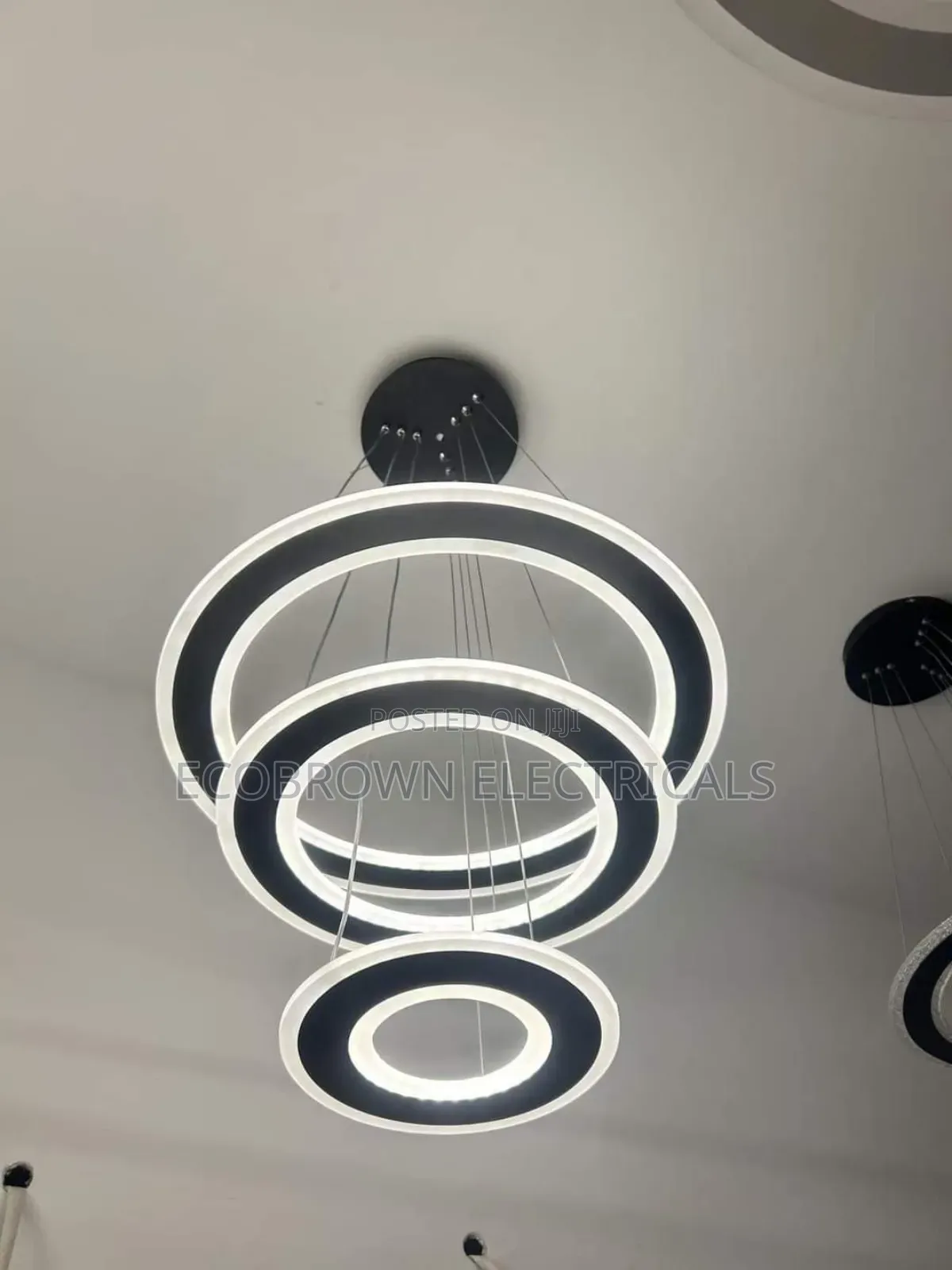 3 Ring Chandelier Modern Led Light