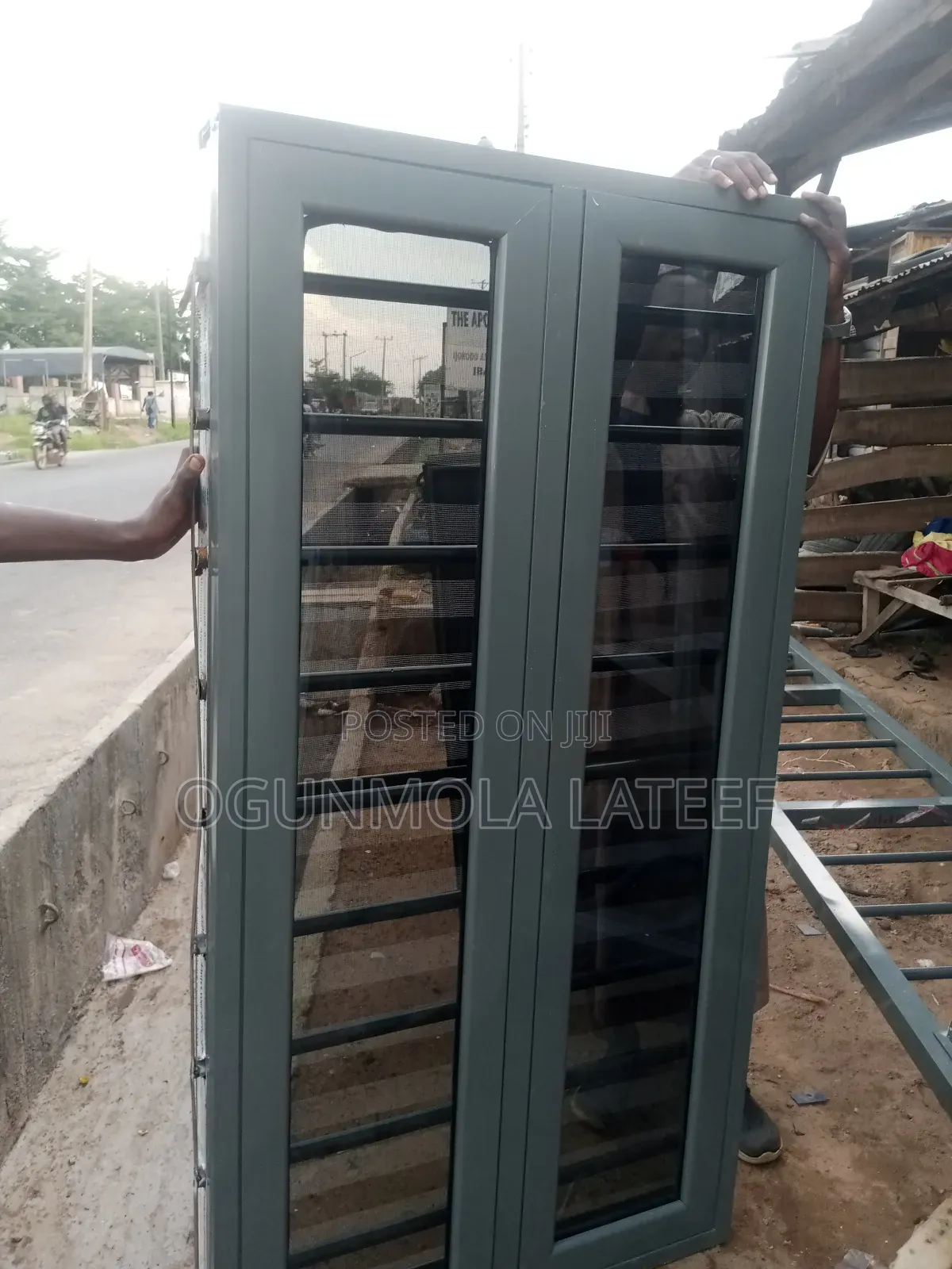 Casement Window Aluminum With Net and Burglary