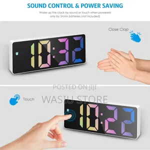 Photo - Digital Alarm Clock Led Desktop Clock