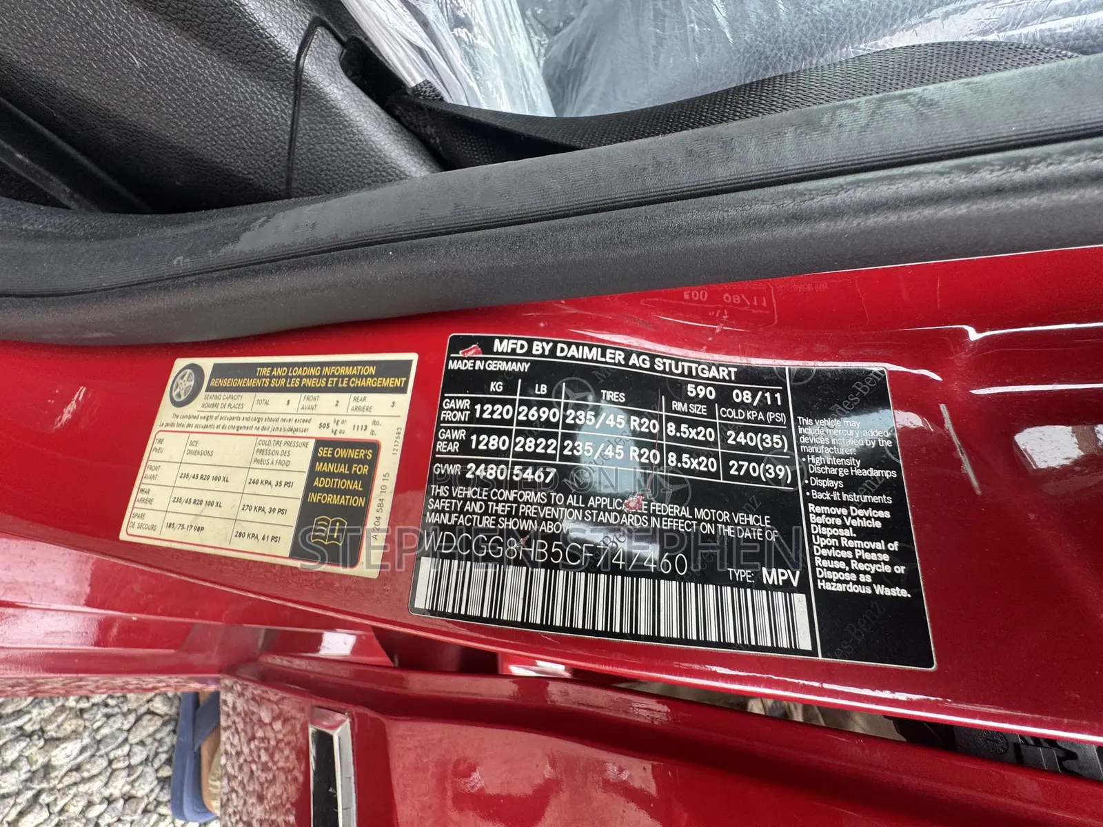 Mercedes-Benz GLK-Class 2012 Red