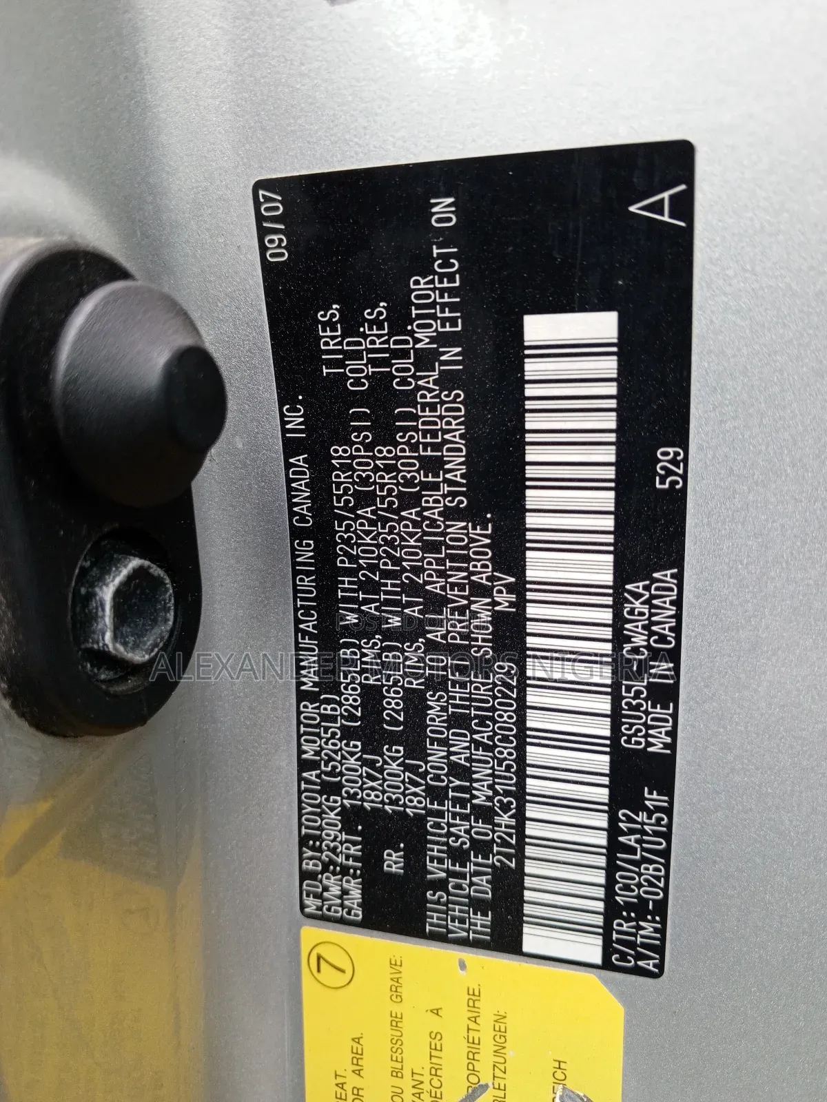 Lexus RX 350 2008 Silver