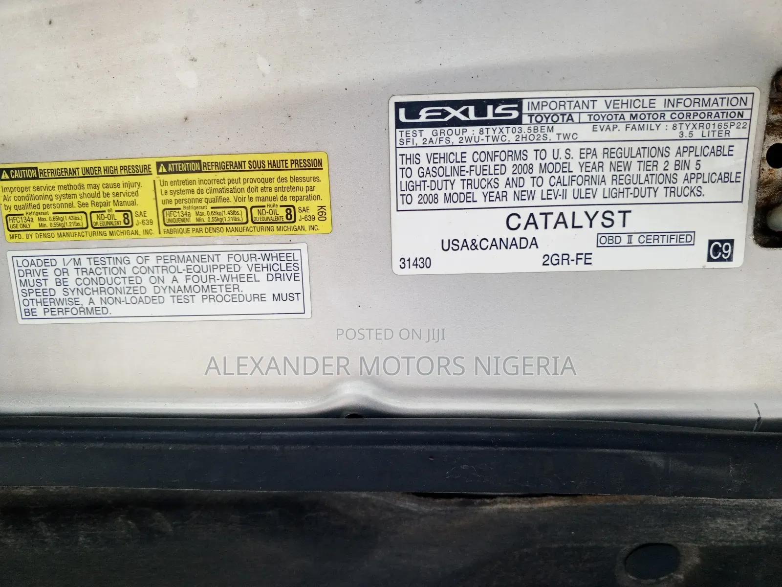 Lexus RX 350 2008 Silver