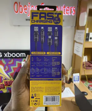 Remax C7 4-in-1 Hanging Rope Data Cable
