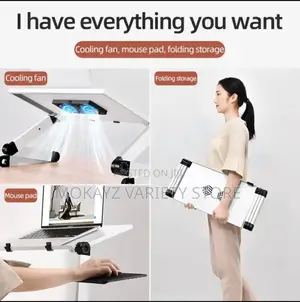 360° Multifunctional Laptop Stand With Mouse Cooling Fan