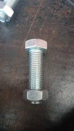 20mm X 80mm Bolt Nut 3" (White Galvanise)