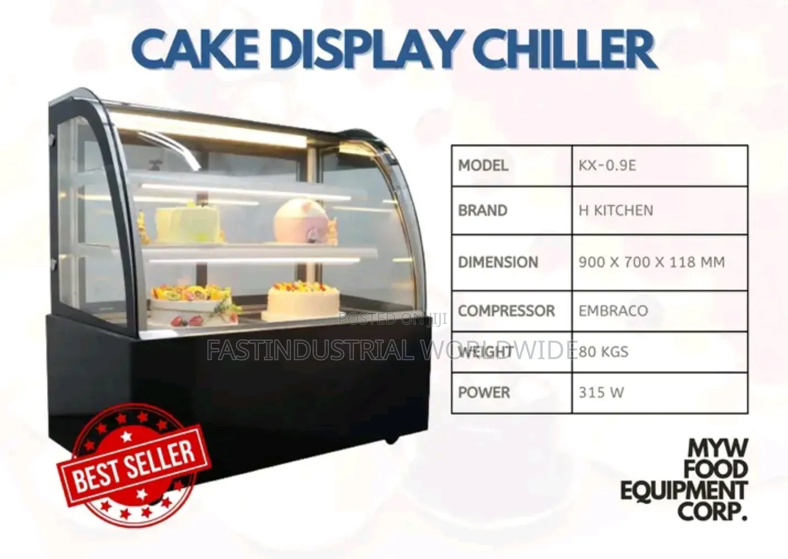 5 Ft Standing Cake Chiller