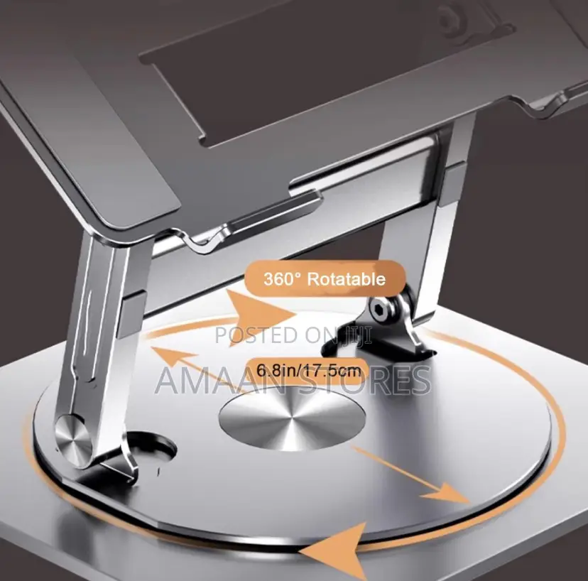 Foldable Laptop Stand With 360° Rotating Base