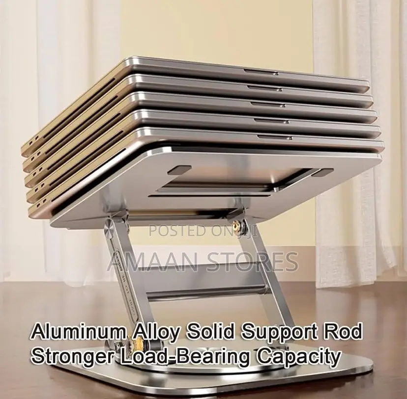 Foldable Laptop Stand With 360° Rotating Base
