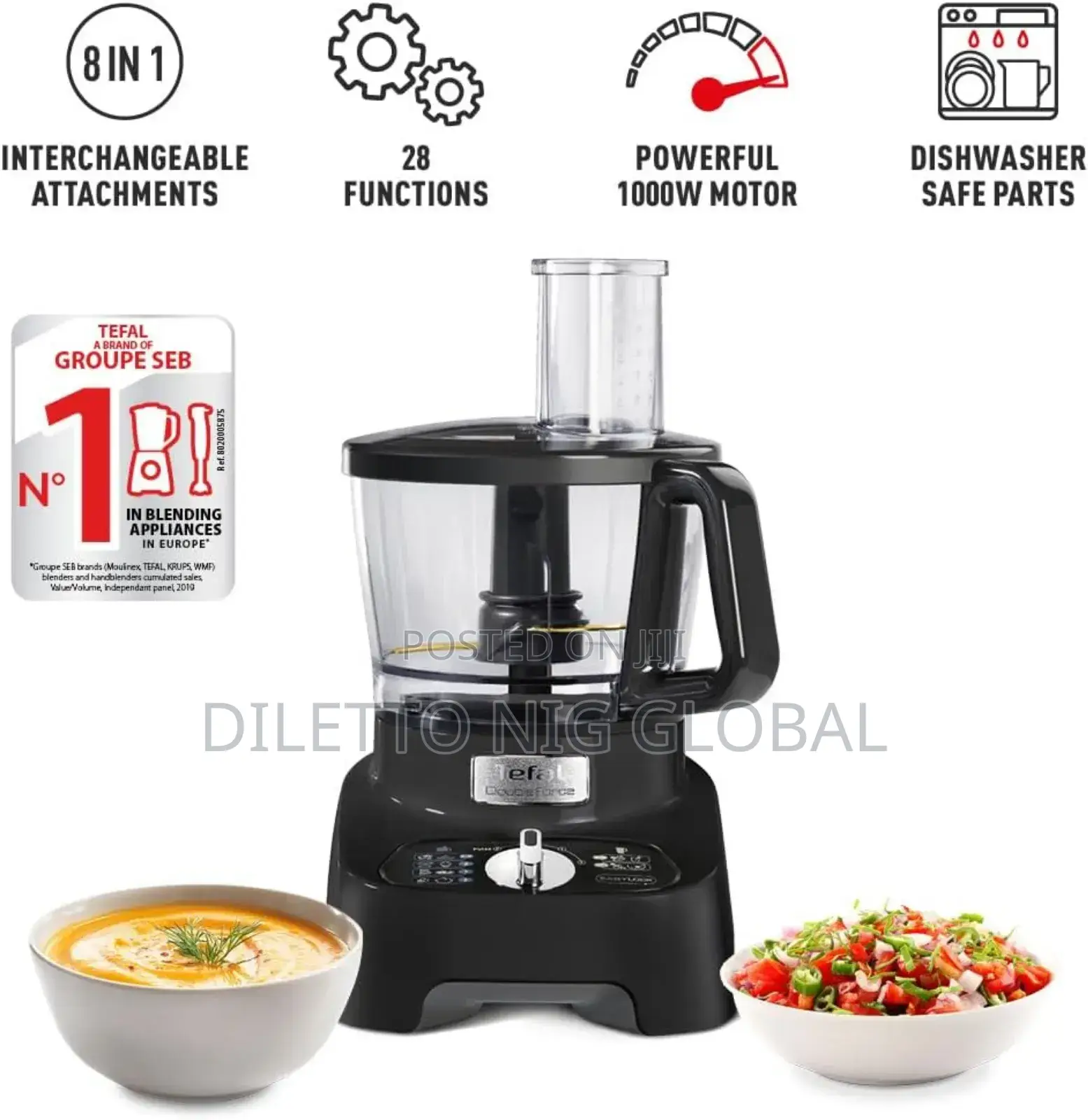 Tefal 8in1 Double Force Pro Food Processor Blender