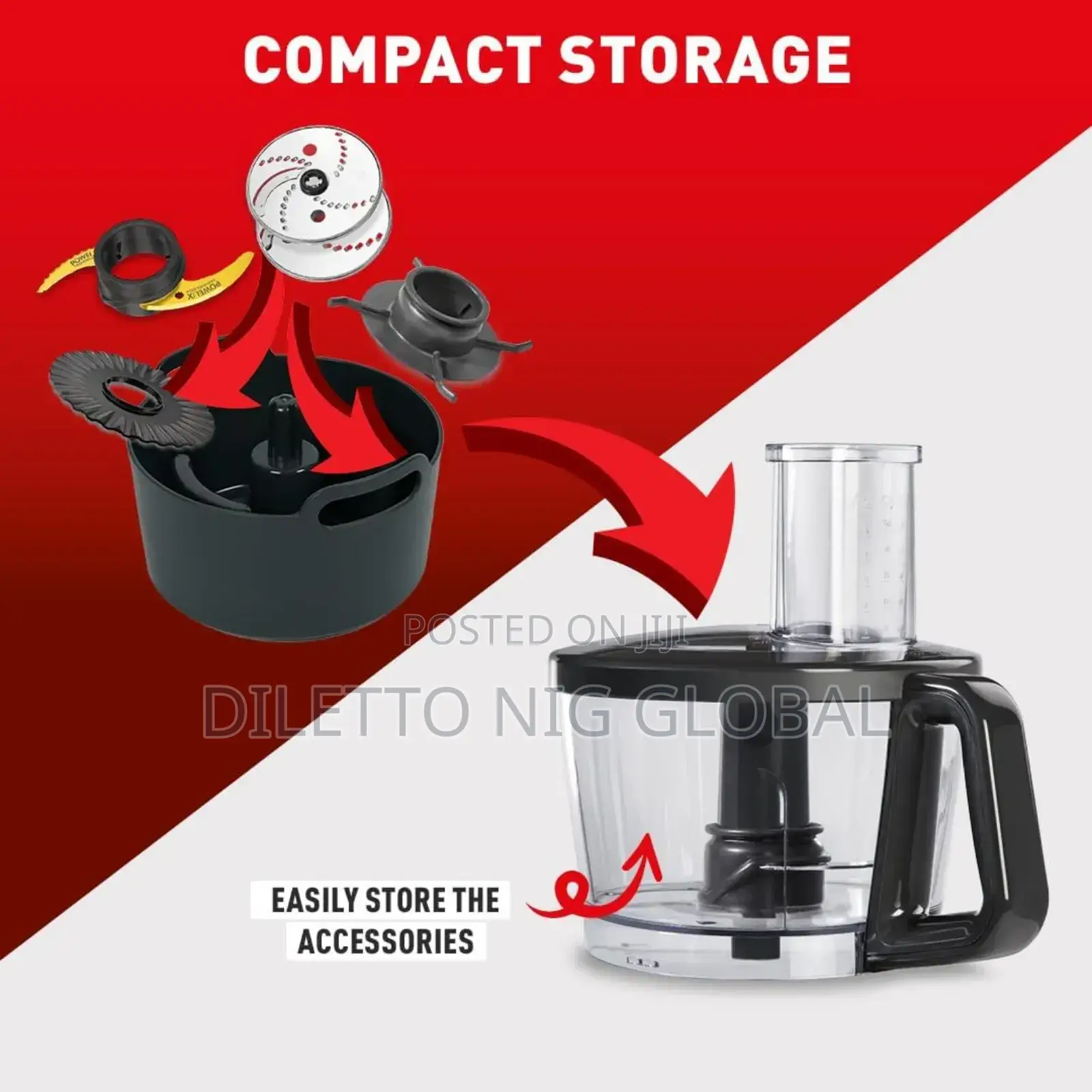 Tefal 8in1 Double Force Pro Food Processor Blender