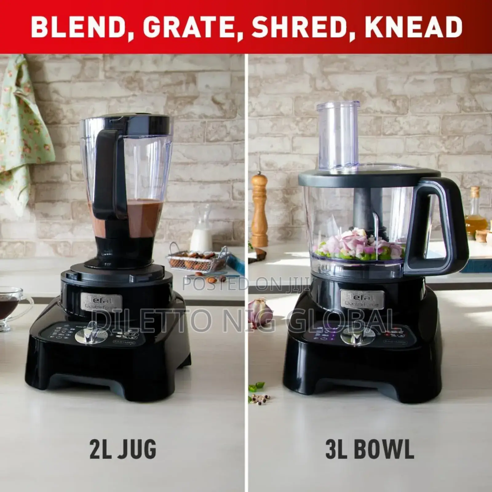 Tefal 8in1 Double Force Pro Food Processor Blender