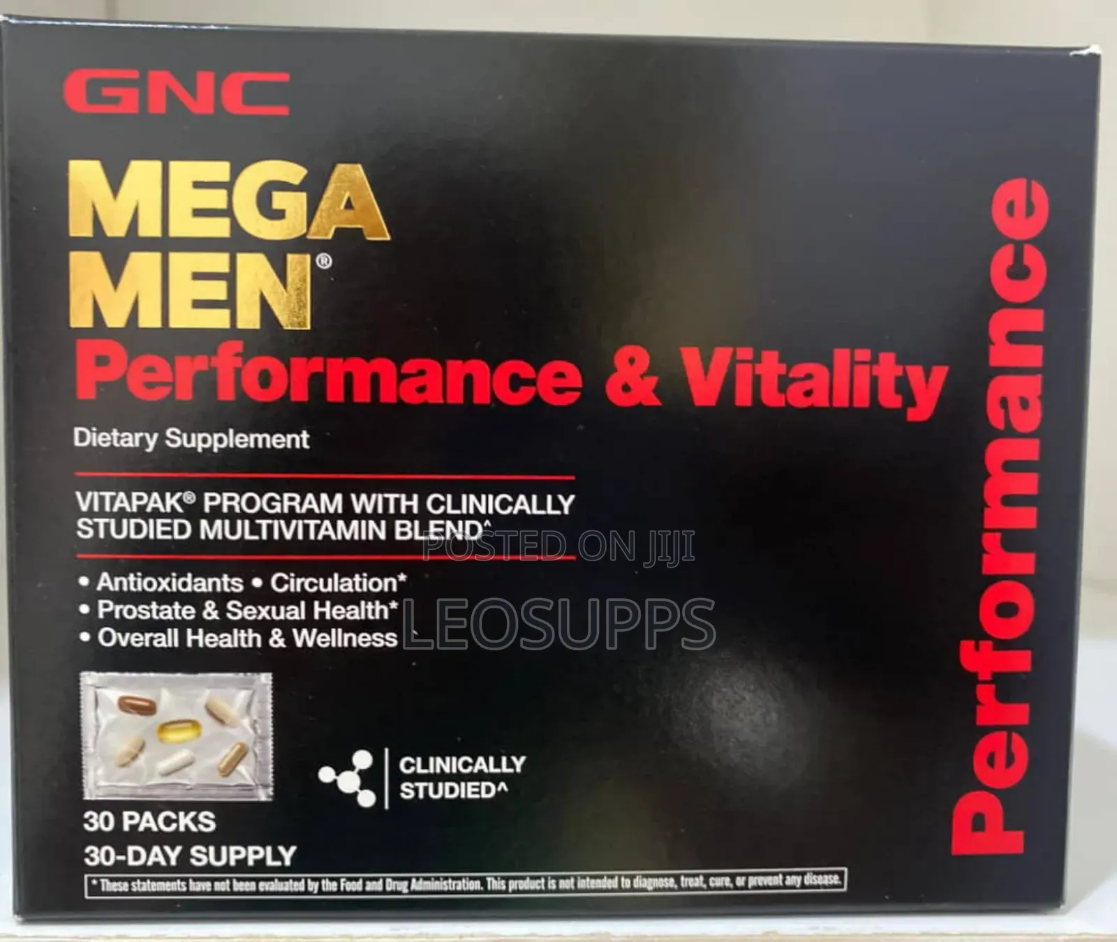 GNC Mega Men Performance and Vitality Vitapak