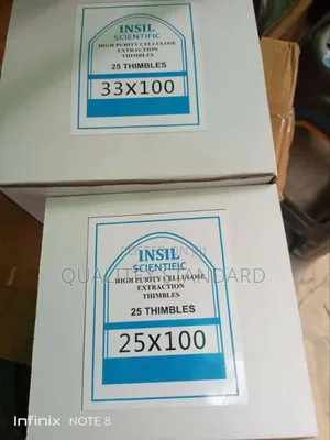 High Purity Cellulose Extraction Thimbles