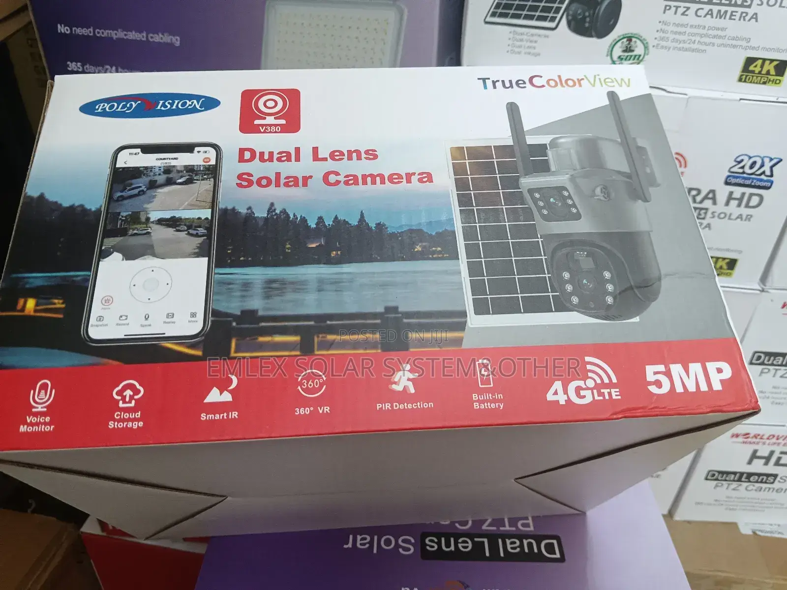 2 Eye Solar CCTV Camera