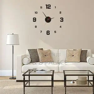Creative Round Shape Diy Acrylic Wall Clock