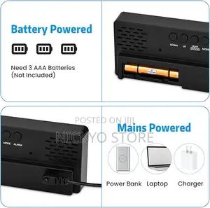 Digital Led Wall Clock (Model: Lc 001)