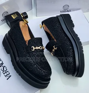 Men's Luxury Double Sole Versace Leather Shoe
