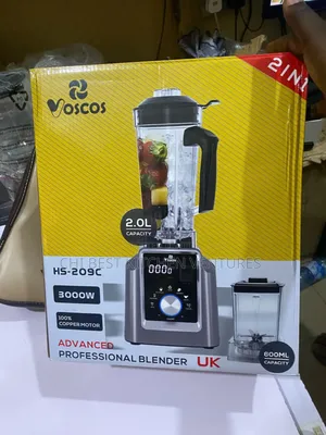 Vosco Commercial Blender 2in1 Wet and Dry Cup
