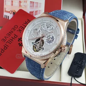 Patek Leather Strap Watches in Colors