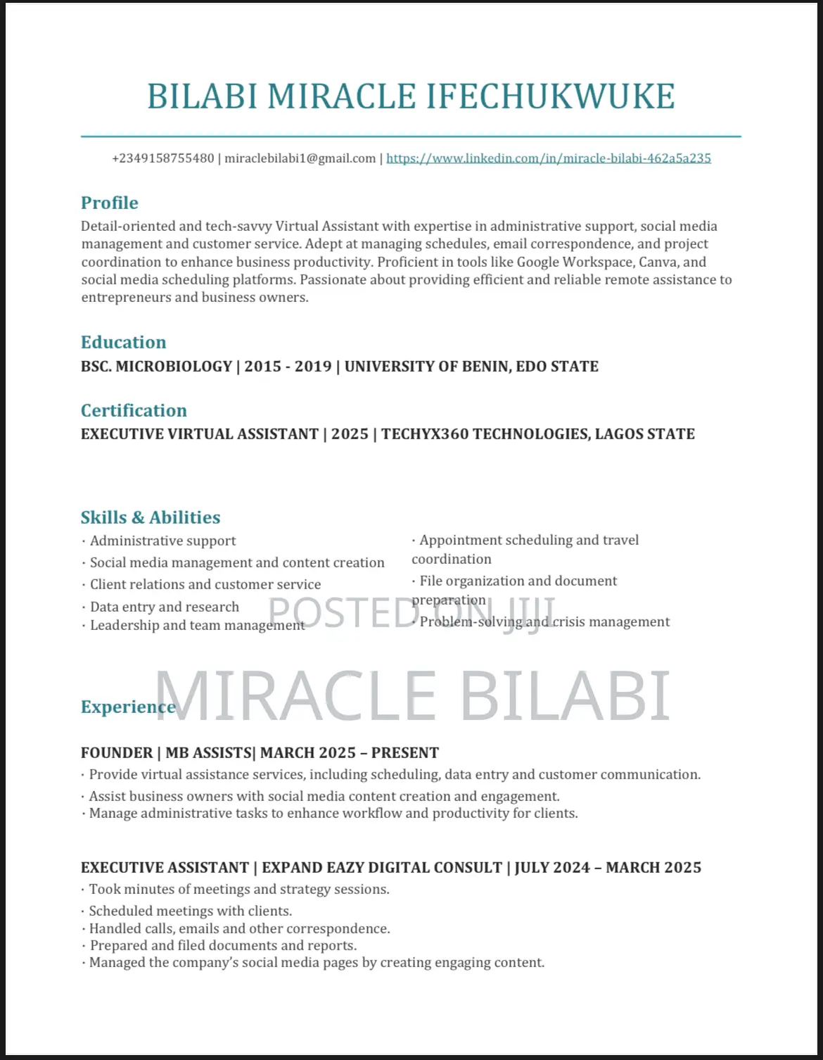 Virtual Assistant