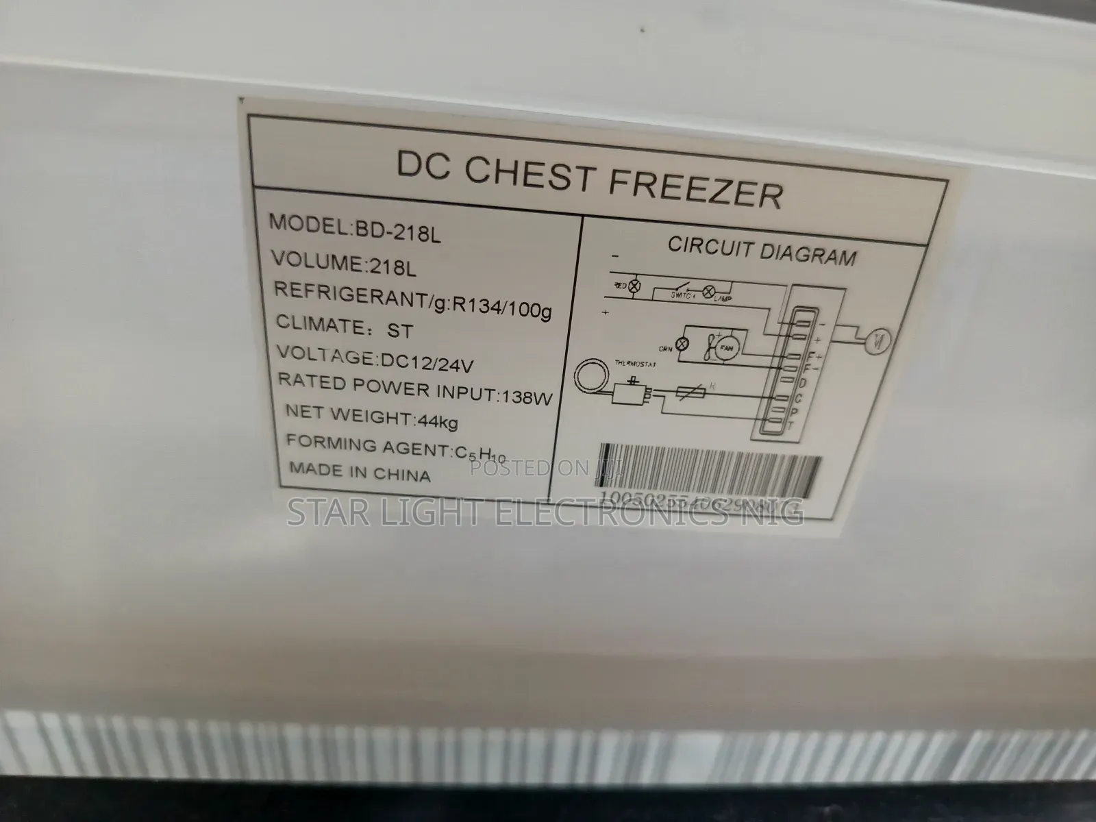 Solar Freezer 218 Liters Yohako