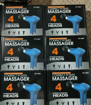 Compact Power Massager With 4 Interchangeable Head