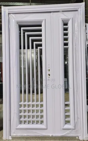 4ft by 7ft French Door Special Diseng White Colour