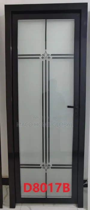 Tampered Full Glass Toilet Door 750 Size