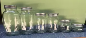 Glass Bottles Storage Jar