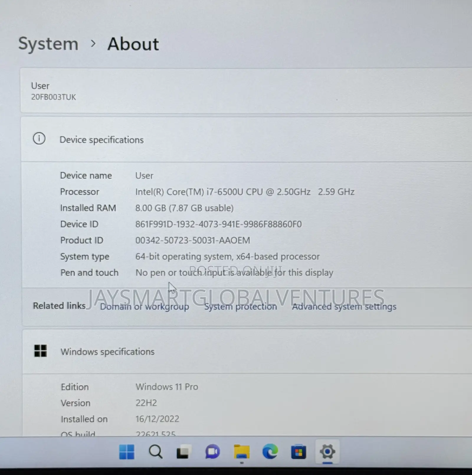 Laptop Lenovo ThinkPad X1 Carbon 8GB Intel Core i7 SSD 256GB