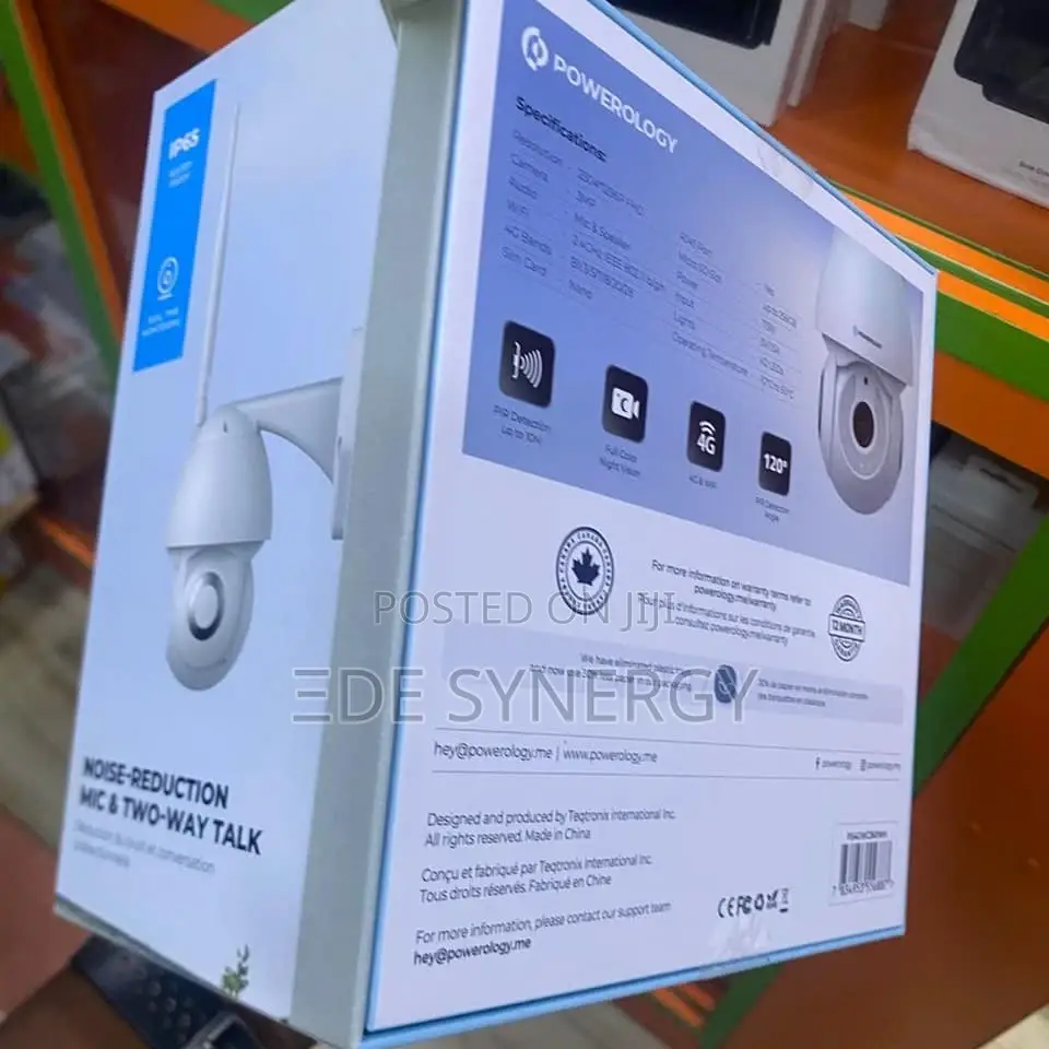 Powerology 4g Outdoor Camera Vertical Horizontal Tilt