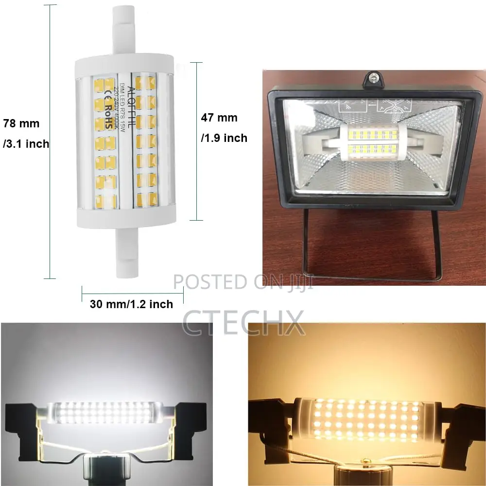 R7s Led Bulb 78mm 15w Double Ended J Type Flood Light 1pack