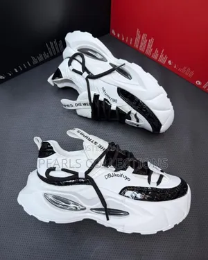 Photo - Black and White Sneakers for Men and Women