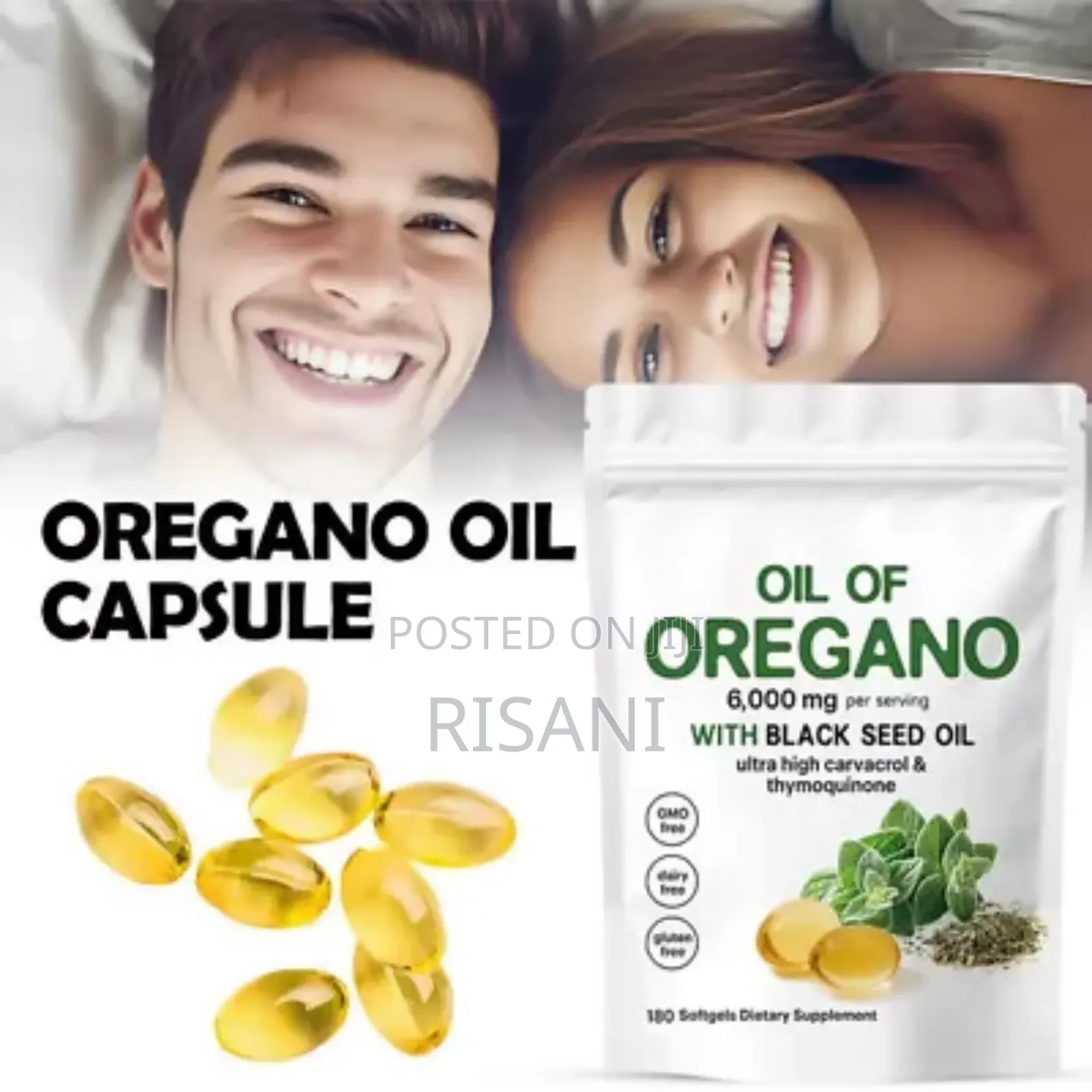 Oregano Oil Softgels Formulated With Black Seed Oil Strength