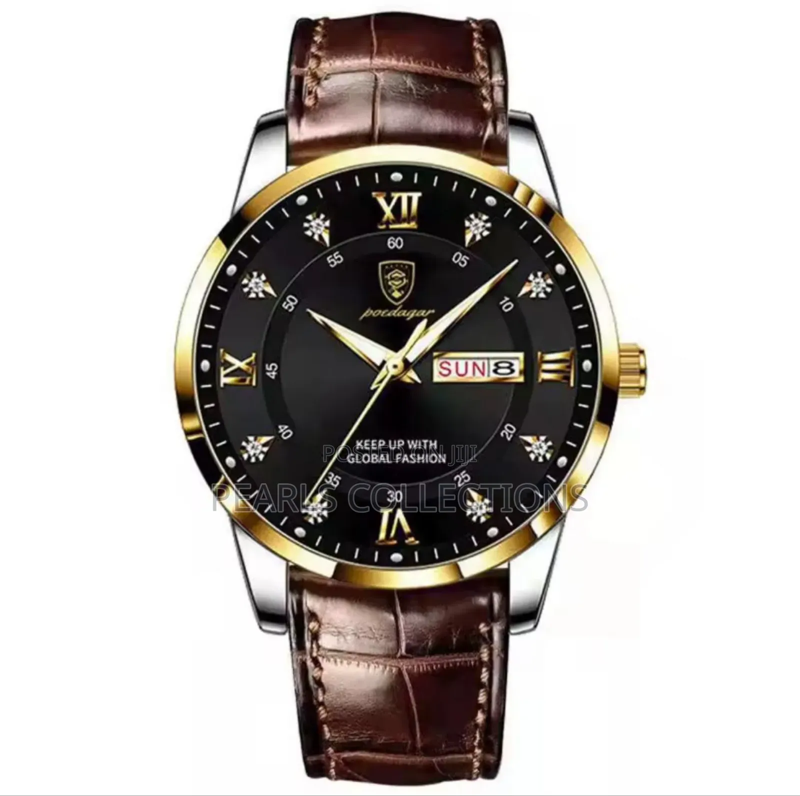 Poedagar Leather Watch