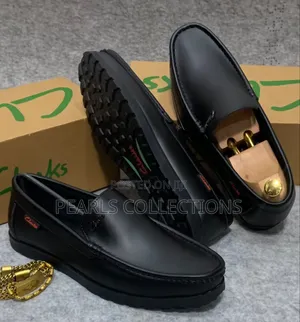 Loafers Leather Black Shoes for Men