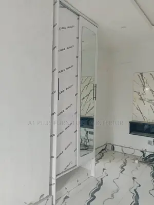 I Shape Sliding Wardrobe With Mirror