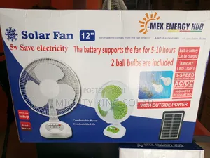 This Is Solar Table Fan 12 Inches