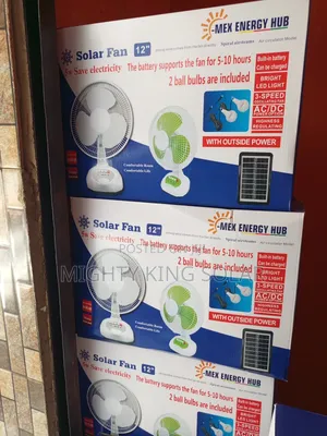 This Is Solar Table Fan 12 Inches