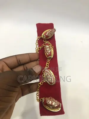 Photo - Coral Beads Etibo Stud Niger Delta Chain Button