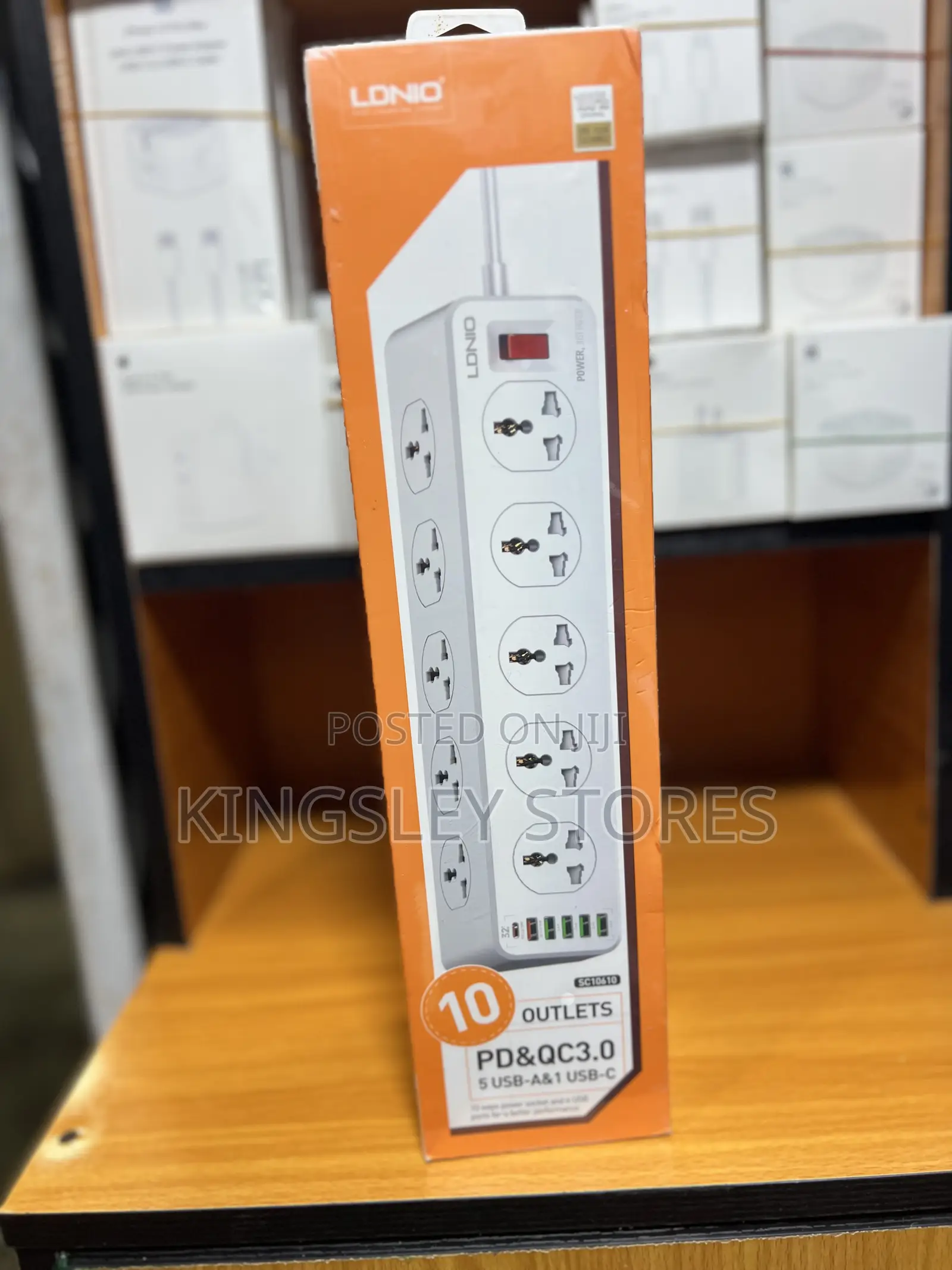 Lonio Surge Protection 6-Port Usb Charger With 10 Outlets
